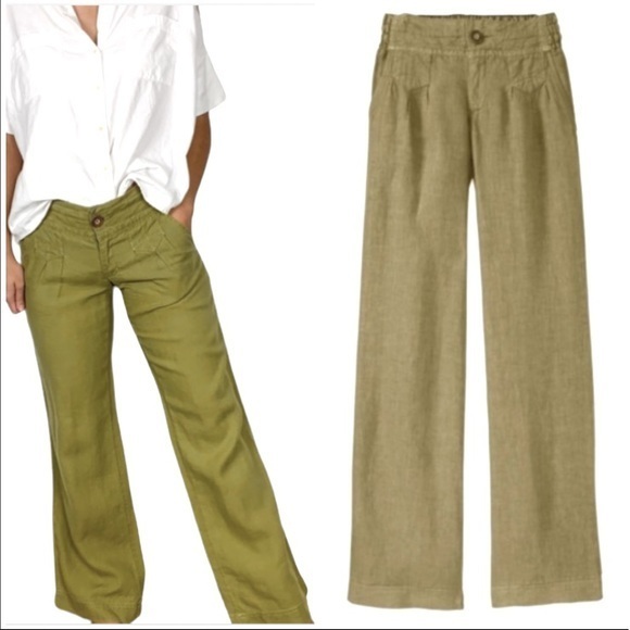 Athleta Pants & Jumpsuits Athleta Lagoon Green Moss Wide Leg Flare